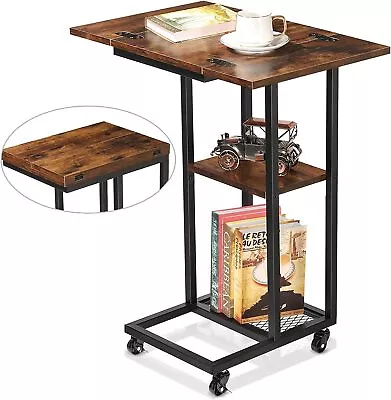 Side Table C Shaped End Table For Couch Snack Desktop C Table For Living Room US • $41.99