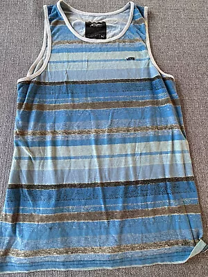 VANS  Blue White & Gray Striped  Tank-Top Mens Size M • $21