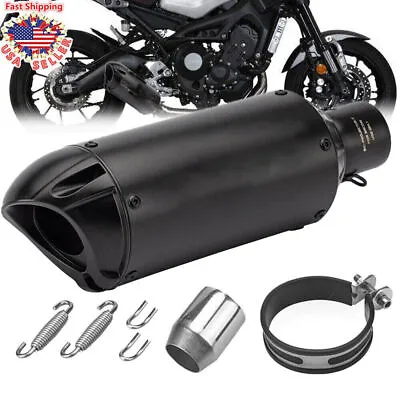 51mm Universal Motorcycle Exhaust Tail Pipe Slip-on For YZF R6 GSXR750 CBR600 • $35.18