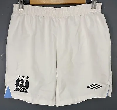 Men Umbro Fc Manchester City 2012/2013 Home Shorts Football Soccer Size M Medium • $35.99