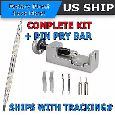  Metal Adjustable Watch Band Strap Bracelet Link Pin Remover Repair Tool Kit US • $7.49