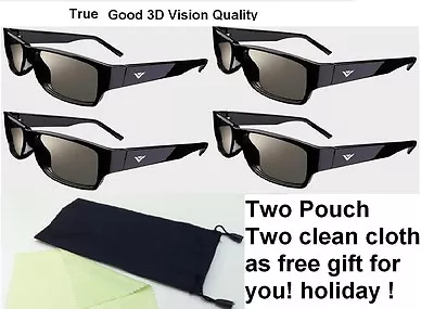 4 Pair Vizio Theate 3D Glass For M651D-A2R M701D-A3 M701D-A3R M801D-A3 M801D-A3R • $12.99