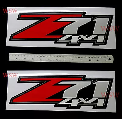Red Sivler Sticker  Z71  Decal For Chevrolet Chevy Holden Colorado UTE 2012-2016 • $49.68