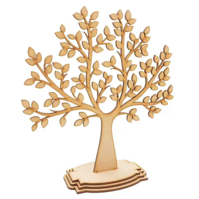 Wooden Family Tree Freestanding Craft Shapes Decor Mdf Wedding Christmas Gift • £5.99