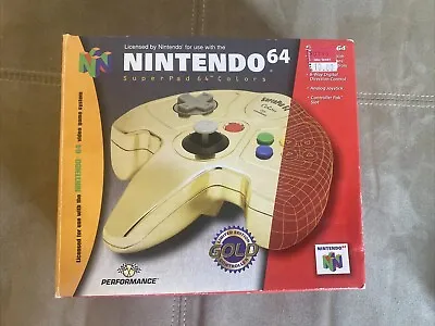 Performance Gold Limited Super Pad Color N64 Controller 1998 • $44.99