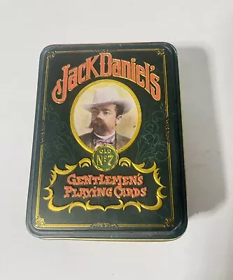 NEW Sealed 2 Deck Set Of Jack Daniels Gentlemen's Playing Cards In Metal Tin VTG • $21.99