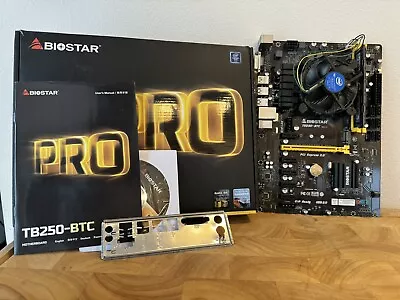 BIOSTAR TB250-BTC LGA 1151 Intel Motherboard Cpu Ram Combo • $26