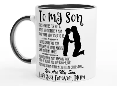 To My Son Mug  From Your Mum Black- • £9.99