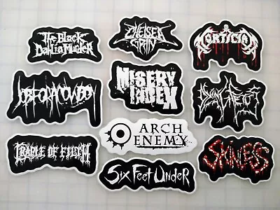 Death Metal Sticker Lot (10 Pack) SET 3 Black Extreme Punk Grindcore Crust Cvlt • $12.99