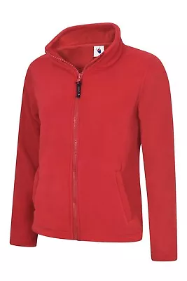 Uneek Womens Classic Full Zip Up Micro Fleece Jacket Casual Outdoor Workwear TOP • £13.97