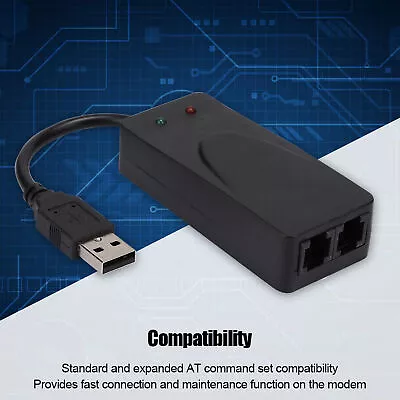 £17.46 • Buy Fax Modem Dual Port USB2.0 56K External Modem Driver Win7/8/10/XP Plug And Play
