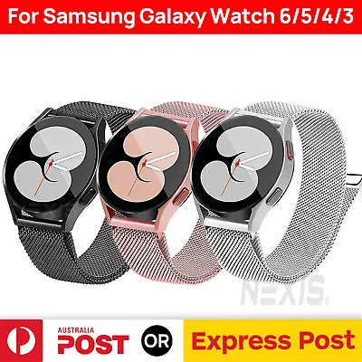 For Samsung Galaxy Watch Band 6 4 5 Pro Classic 40 44 43 47mm Metal Magnetic • $7.95