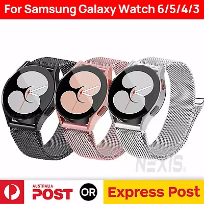 For Samsung Galaxy Watch Band 6 4 5 Pro Classic 40 44 43 47mm Metal Magnetic • $4.95