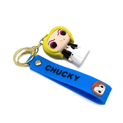 Bride Of Chucky Keychain Tiffany Figure Horror Movie Key Ring Dolls Toys Gift • $1.31