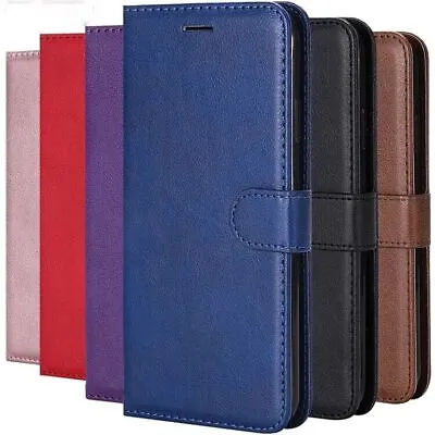 Flip Leather Phone Case For IPhone 15 14 13 Pro MAX 11 XR 12 7 X SE Wallet Cover • £3.99