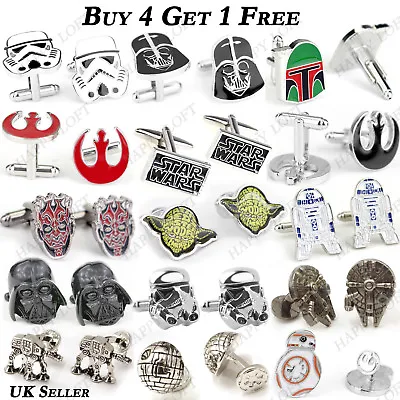 £3.49 • Buy Star Wars Storm Trooper Darth Vader Novelty Wedding Cufflinks Perfect Mens Gift