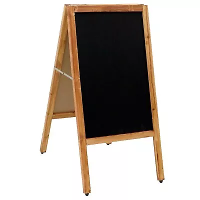 NEW! Wooden Chalkboard Blackboard Pavement Display Sign A-Board • £27.99