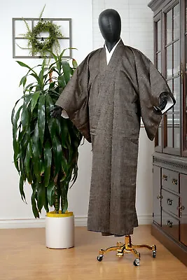 Dear Vanilla Japanese Kimono Men's Robe Gown Authentic Japan Vintage Mint • $52