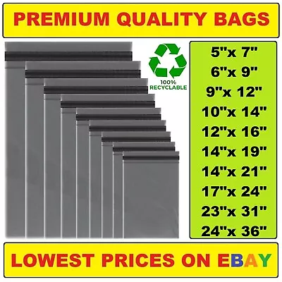 Grey Mailing Postage Bags Mixed Sizes Large Strong Poly Plastic Postal Self Seal • £252.99