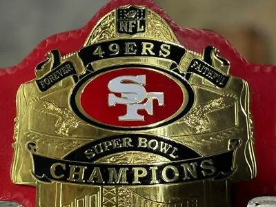 San Francisco SF 49ers Super Bowl Championship Belt 2mm Bras ADULT NFL Football • $119.99