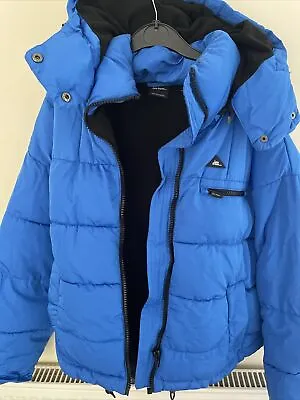 Urban Outfitters Iets Frans Blue Puffer Jacket Size XS  • £40