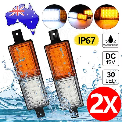 2x 30 LED Bullbar Indicator Tail Lights Front Park DRL Amber For ARB TJM Lamp • $23.85