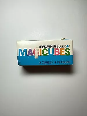 $10 • Buy Vintage Sylvania GE Blue Dot Magic Cubes Camera Flash Cubes