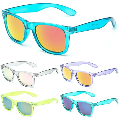 Retro Rewind Translucent Crystal Sunglasses Vintage Fashion Men Women Glasses • $7.99