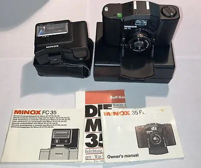 Minox 35 PL Film Camera FC 35 Flash W/ Manuals & Case • $199.99
