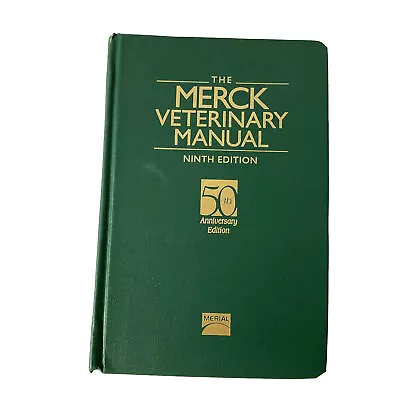 The Merck Veterinary Manual 9th Edition By Merck Hardcover 50th Anniversary • $15.99