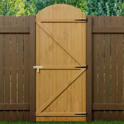 Privacy Wooden Garden Gate Pedestrian Fence Gate Yard Porch With Fittings Latch • £78.99