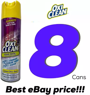 8-pack Kaboom Foam Tastic Bathroom Cleaner With OxiClean Citrus 19oz • $59.99