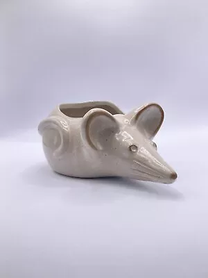 DAVID STEWART Lion’s Valley Stoneware Pottery Mouse Planter • $25