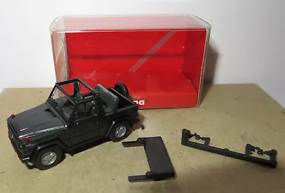 Micro Herpa Ho 1/87 MB Mercedes-Benz G 300 Ge Cabriolet Black #3084 IN Box • $11.17