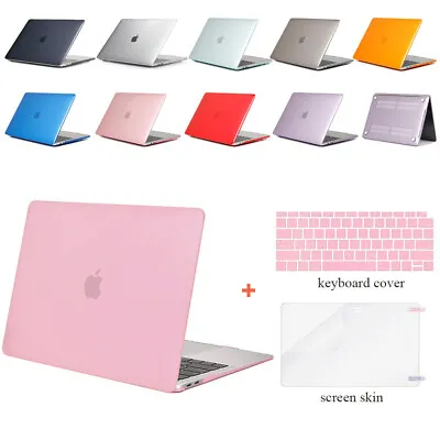 For Macbook Air 13 Inch Hard Cover Case 2016-2019 +Keyboard Cover+Screen Skin • $16.14