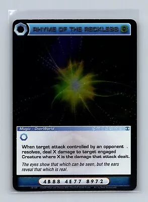 Chaotic TCG - Rhyme Of The Reckless - 1st Edition Rare Foil • $0.99