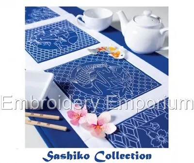 Sashiko Collection - Machine Embroidery Designs On Usb 4x4 5x7 6x10 8x12 • £18.95