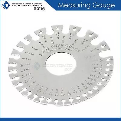 Stainless Steel Round Swg Wire Thickness Measurer Ruler Gauge Tool Wg-002 • $8.45