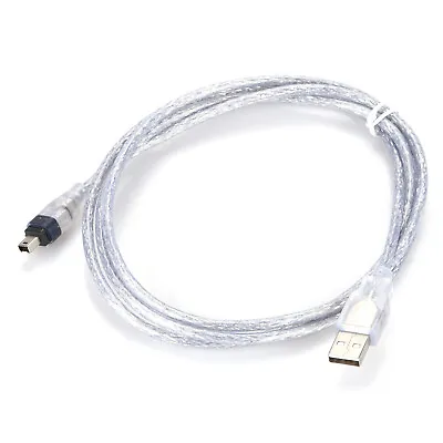 100/200/400 Mbits 4-pin To USB Male To Firewire IEEE 1394 Data Transfer Cable • £4.79