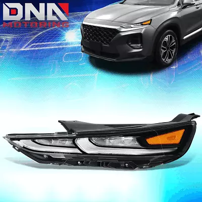 For 2019-2020 Santa Fe Black Housing LED Daytime Running Light Lamp Driver/ Left • $131.46