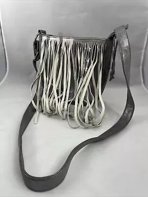 MISS ME Distressed Metallic Faux Leather Purse Gently Used • $20.48