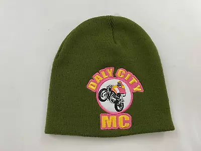 New Vintage Boz Bros Cycle Center Logo Knit Beanie Hat One Size Green • $19.99