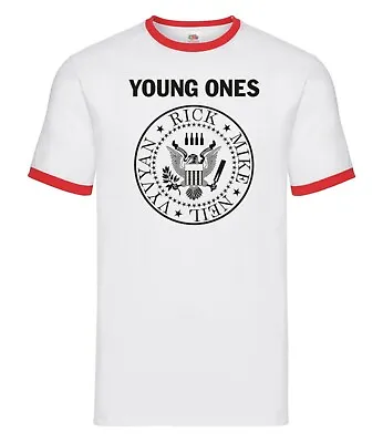 Inspired By The Young Ones  Crest Logo   Ringer Tshirt • £14.99