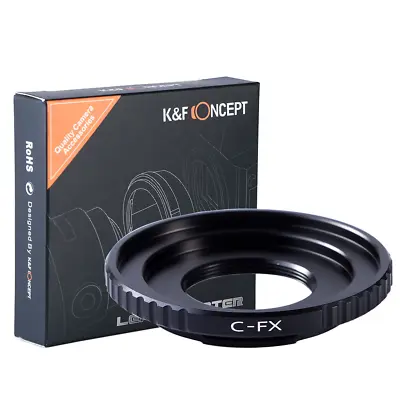 K&F Concept Lens Adapter For C Mount Lens To Fujifilm Fuji X Mirrorless Cameras • £22.79