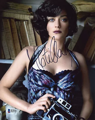 Marion Cotillard Autographed 8x10 Photo Holding Camera BAS Beckett COA • $78.89