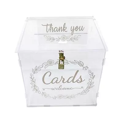 Wedding Envelope Money Box Clear For Fall Donation Ceremony Christmas • $85.15