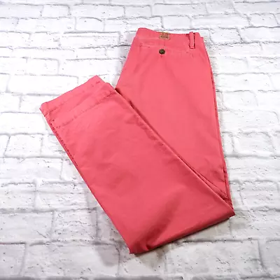 True Religion Utility Chino Pink Flat Front Cotton Mens Pants 34x32 • $24.97