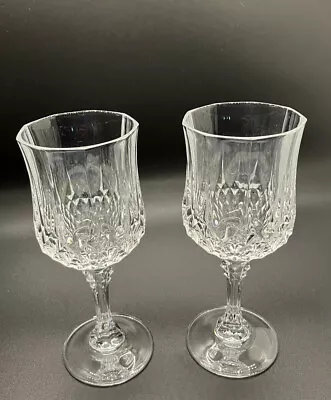 CRISTAL D' ARQUES-DURAND Longchamp Stemmed 5 Oz. Sherry Wine Glasses 6.5” EUC • $7.99