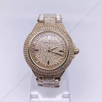 Michael Kors MK5720 Camille Crystal Encrusted Fashion Analog Women's Watch • $135