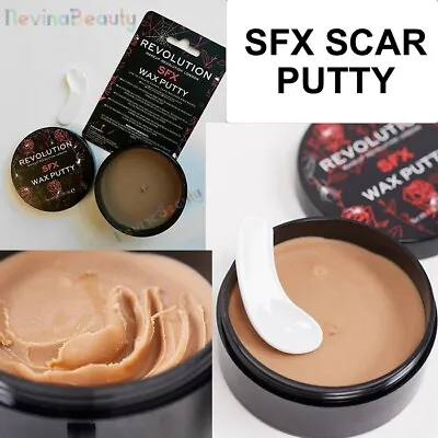 REVOLUTION Makeup SFX WAX SCAR PUTTY Create SKIN WOUND Wrinkle Horror Halloween • £9.95